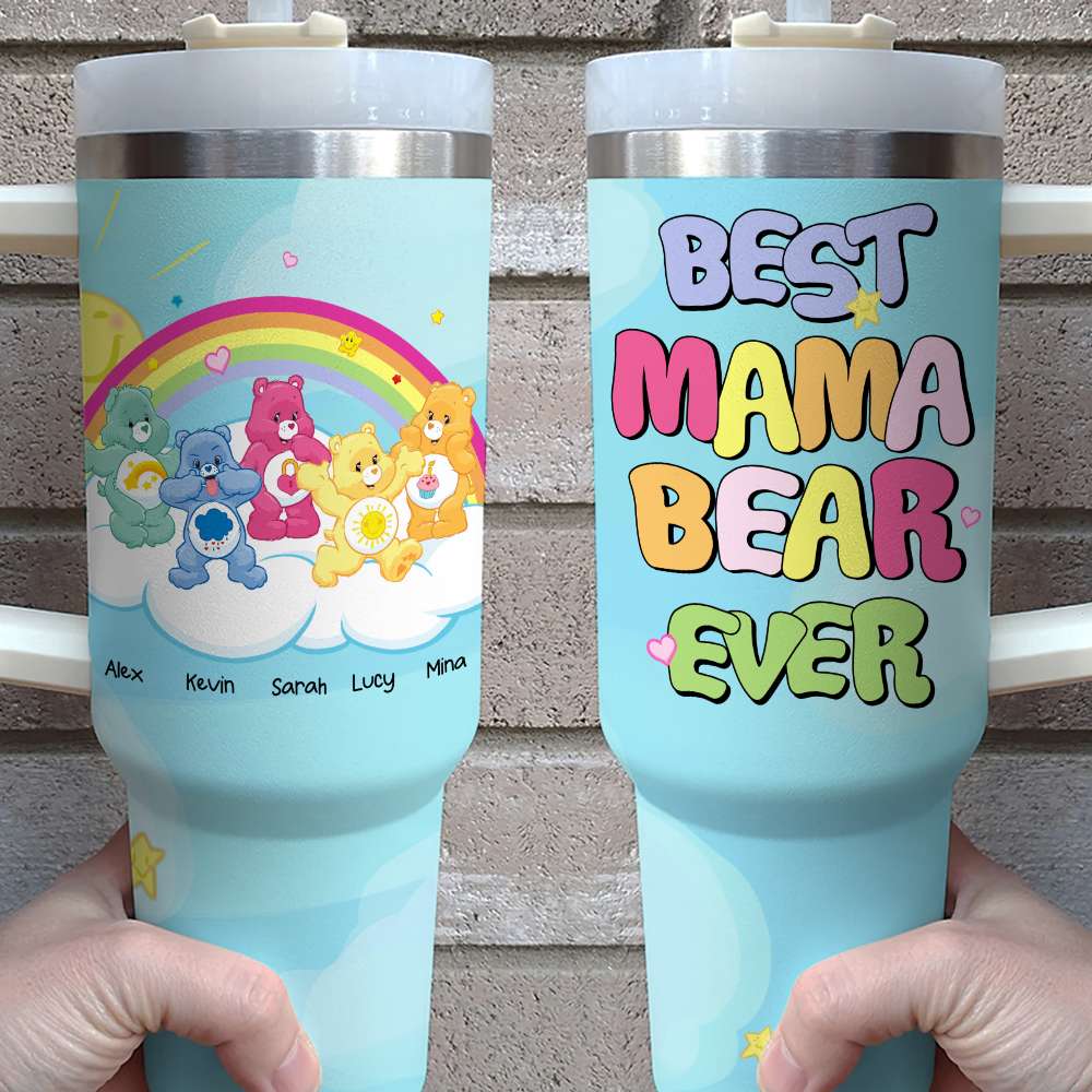 Care Bears Mom Cartoon Custom Stanley Cup 40 oz 30 oz Tumbler With Handle