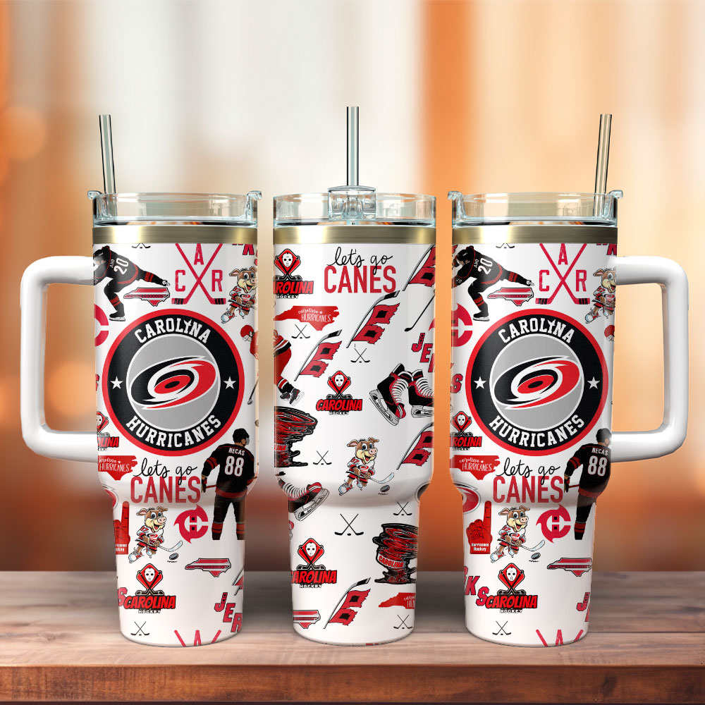 Carolina Hurricanes Ice hockey NHL Sport Custom Stanley Cup 40 oz 30 oz Tumbler With Handle