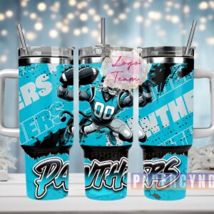Carolina Panthers Custom Stanley Cup 40 oz 30 oz Tumbler With Handle