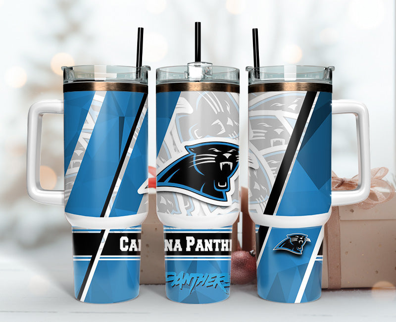 Carolina Panthers NFL Custom Stanley Cup 40 oz 30 oz Tumbler With Handle