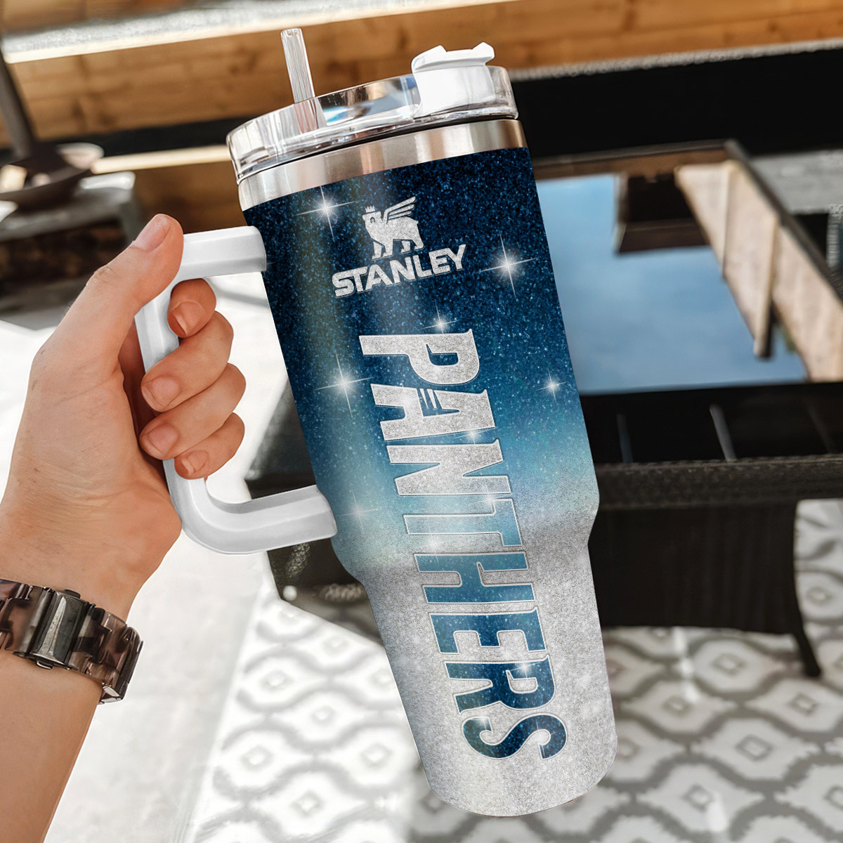 Carolina Panthers NFL Custom Stanley Cup 40 oz 30 oz Tumbler With Handle