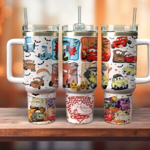Cars Disney Cartoon Custom Stanley Cup 40 oz 30 oz Tumbler With Handle