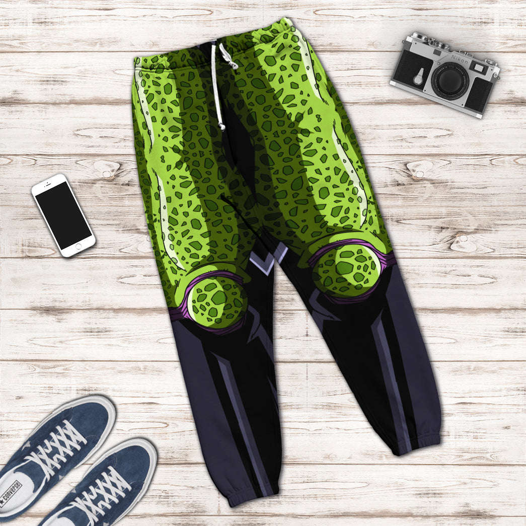 Cell Dragon Ball Costume Hoodie Sweatshirt T-Shirt Sweatpants Tracksuit - Stormmerch Exclusive