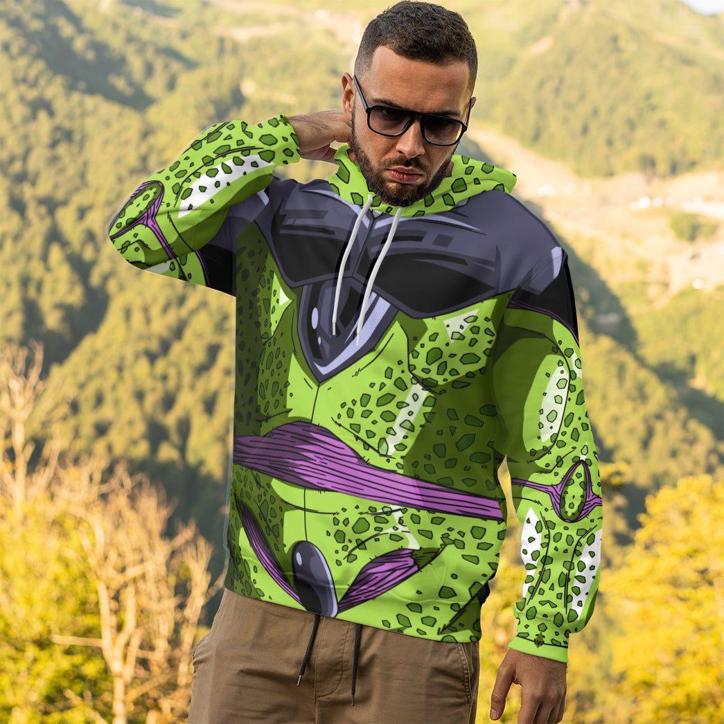 Cell Dragon Ball Costume Hoodie Sweatshirt T-Shirt Sweatpants Tracksuit - Stormmerch Exclusive