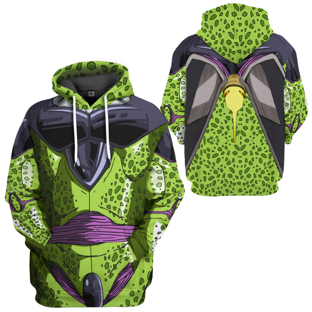 Cell Dragon Ball Costume Hoodie Sweatshirt T-Shirt Sweatpants Tracksuit - Stormmerch Exclusive