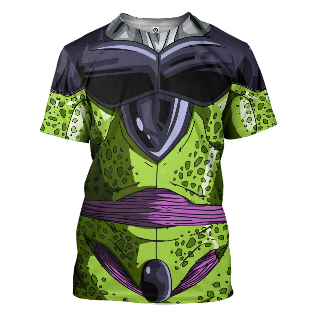 Cell Dragon Ball Costume Hoodie Sweatshirt T-Shirt Sweatpants Tracksuit - Stormmerch Exclusive