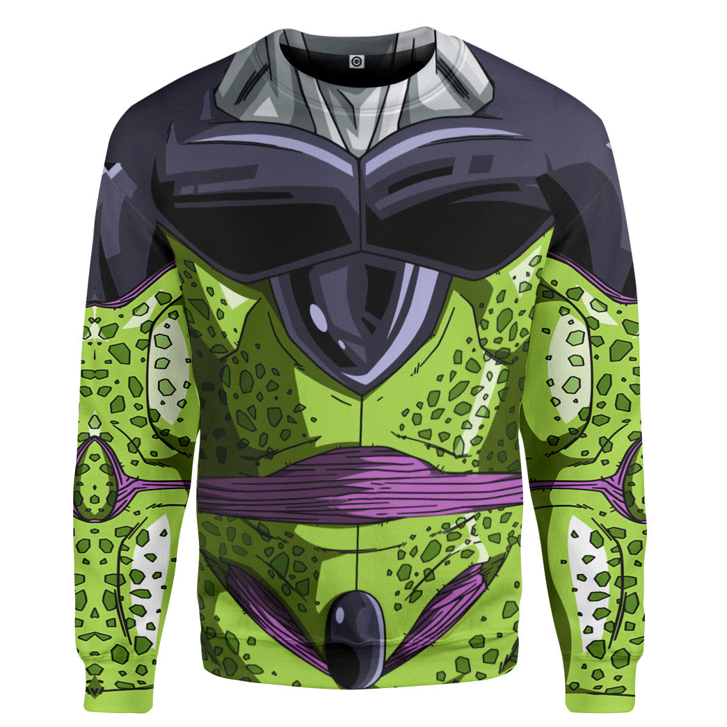 Cell Dragon Ball Costume Hoodie Sweatshirt T-Shirt Sweatpants Tracksuit - Stormmerch Exclusive
