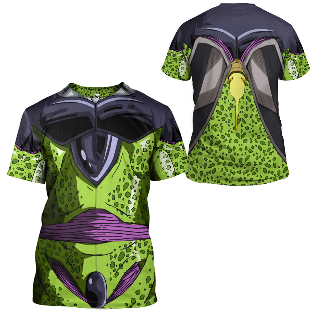 Cell Dragon Ball Costume Hoodie Sweatshirt T-Shirt Sweatpants Tracksuit - Stormmerch Exclusive