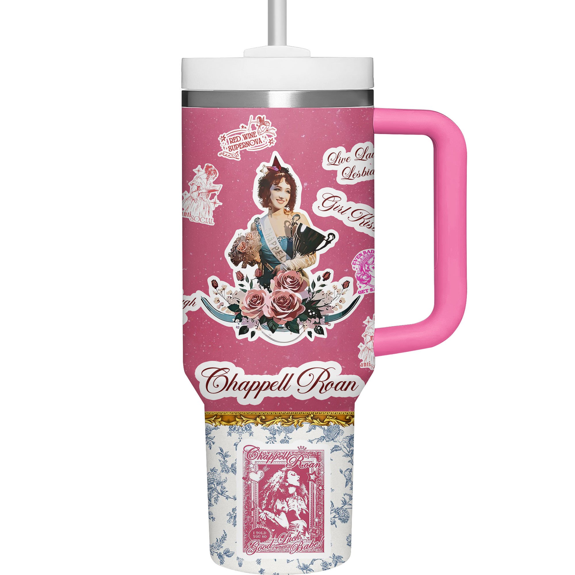 Chappell Roan Music Custom Stanley Cup 40 oz 30 oz Tumbler With Handle