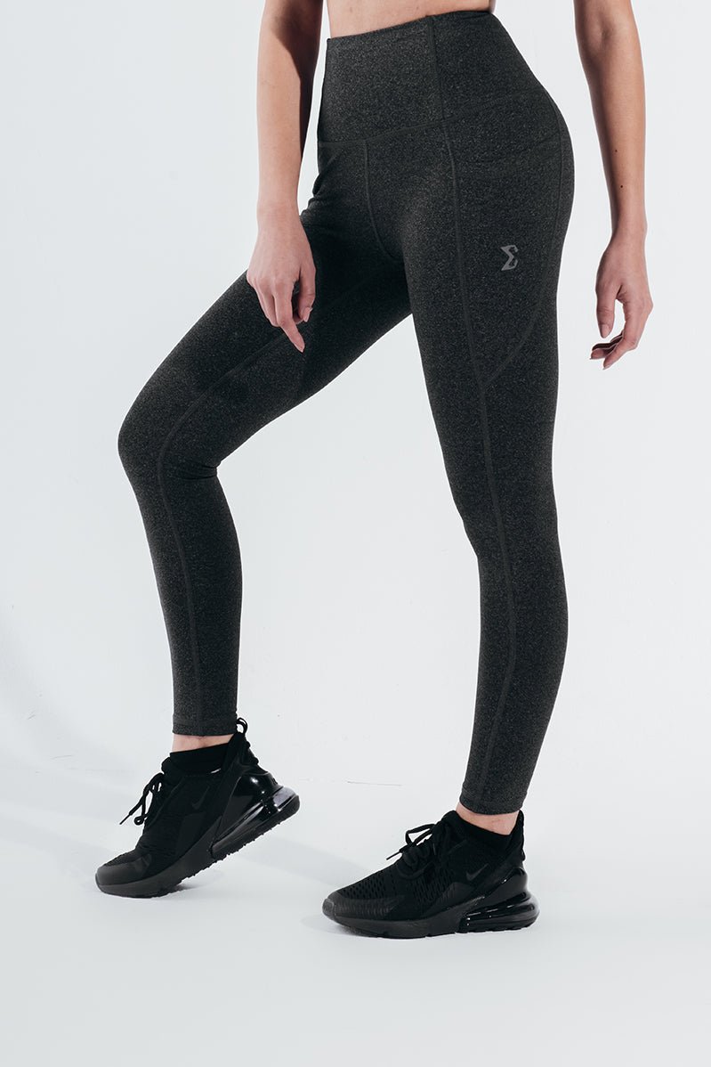 Charcoal Crucial Basic Gym Sport Workout Leggings