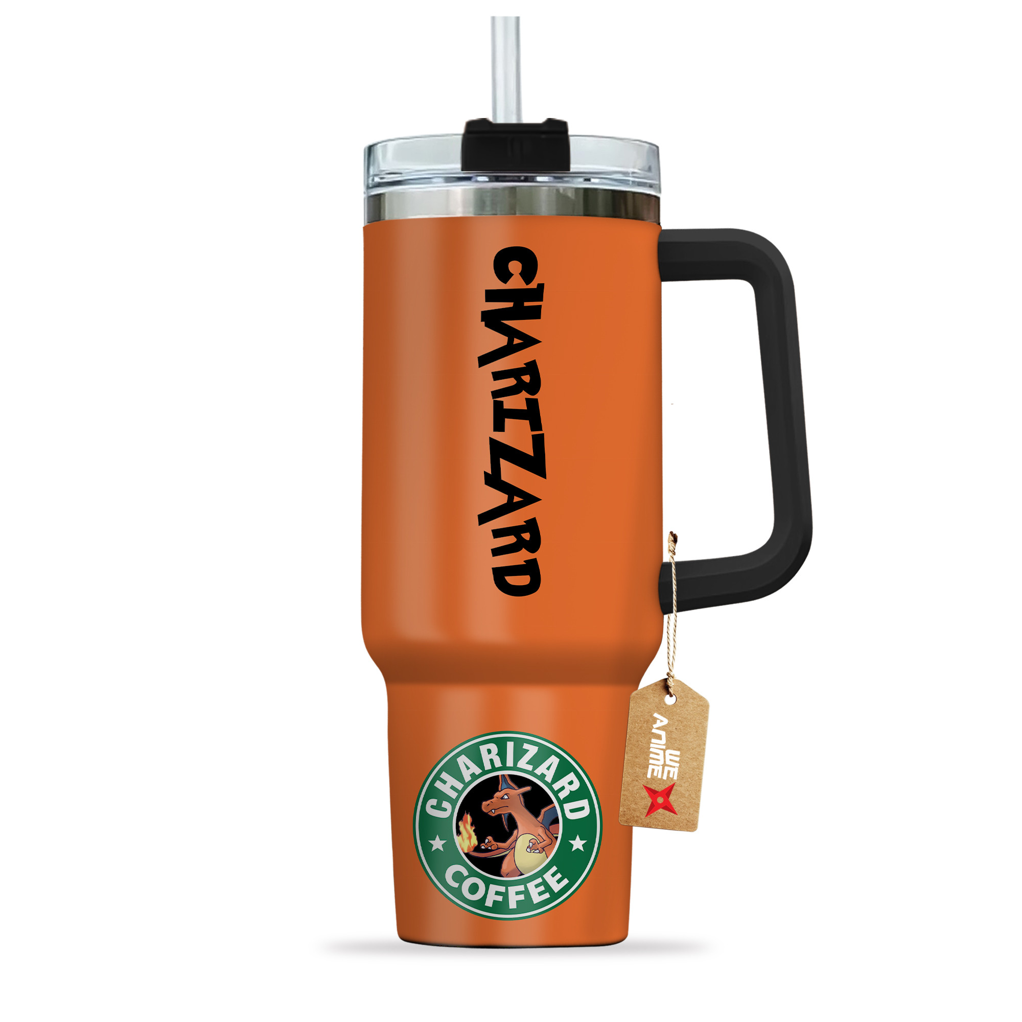 Charizard Coffee Pokemon Anime Custom Stanley Cup 40 oz 30 oz Tumbler With Handle