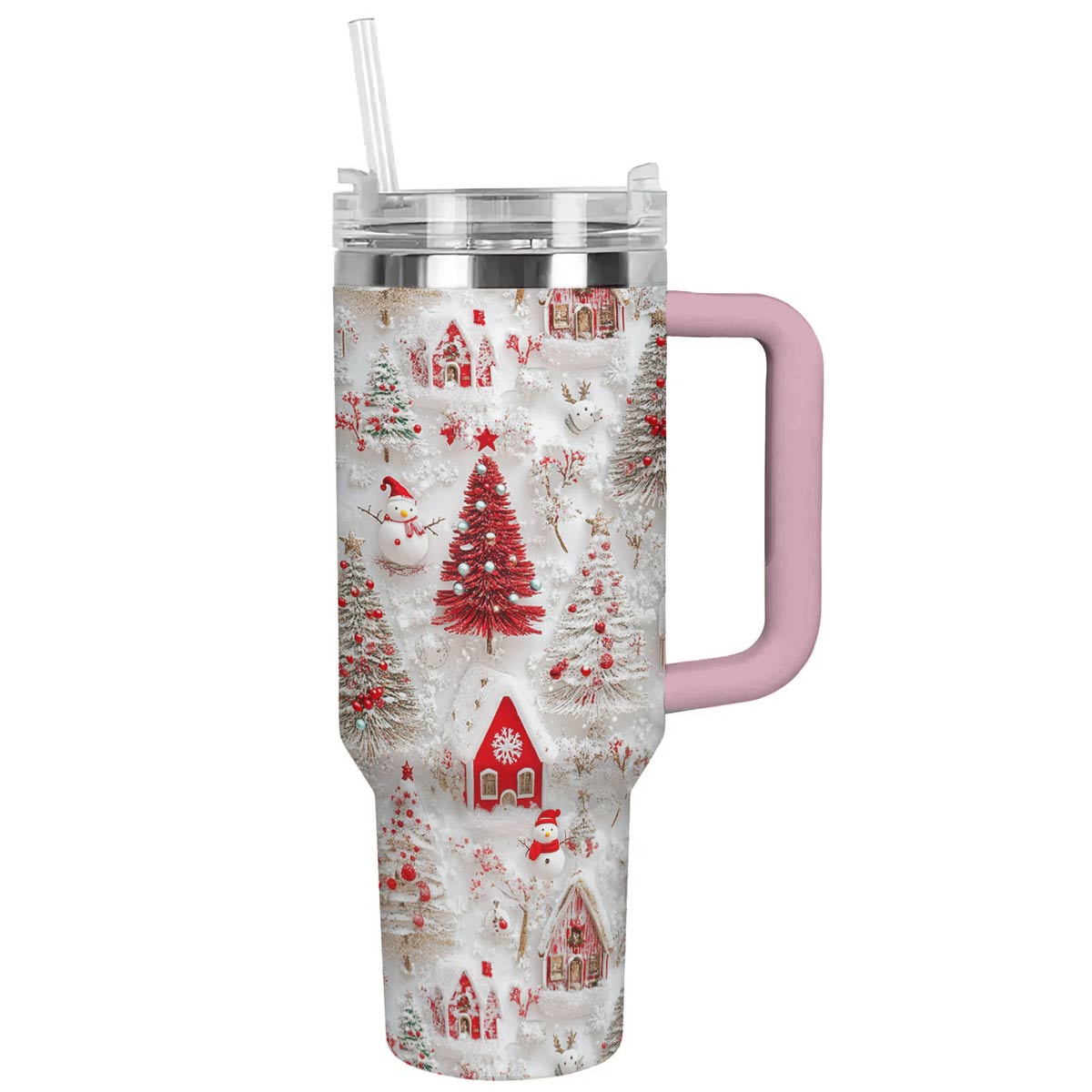 Cheerful Christmas Custom Stanley Cup 40 oz 30 oz Tumbler With Handle