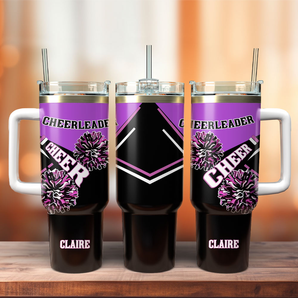 Cheerleader Sport Custom Stanley Cup 40 oz 30 oz Tumbler With Handle