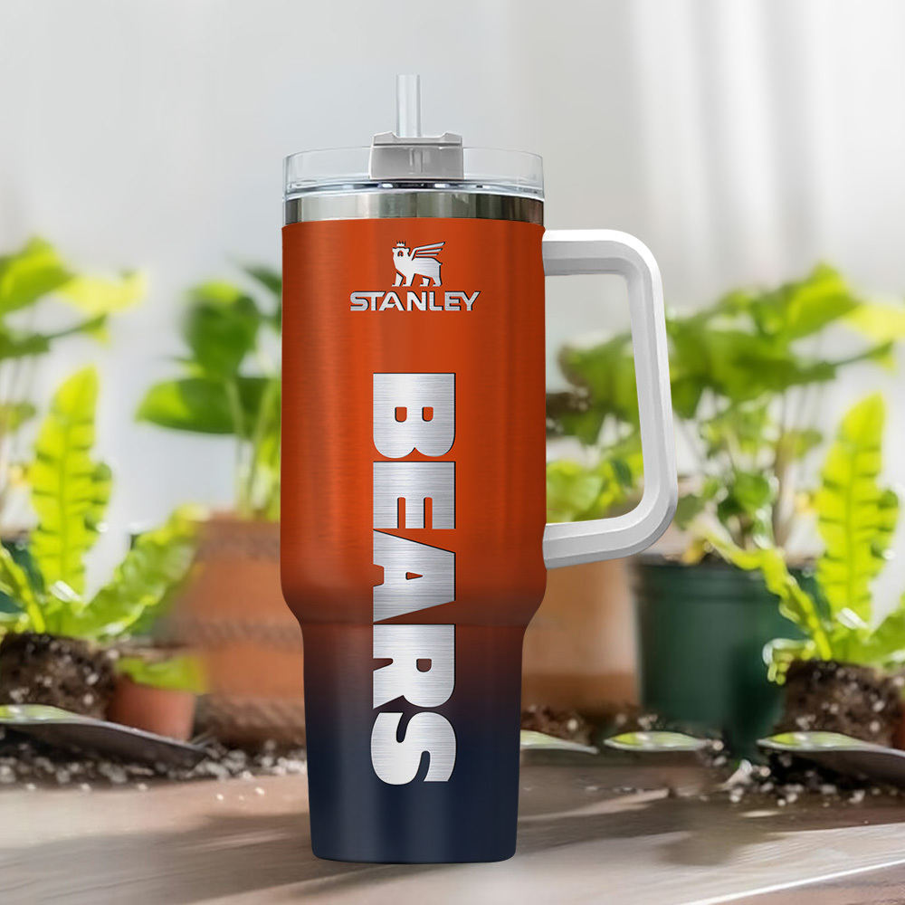 Chicago Bears NFL Custom Stanley Cup 40 oz 30 oz Tumbler With Handle