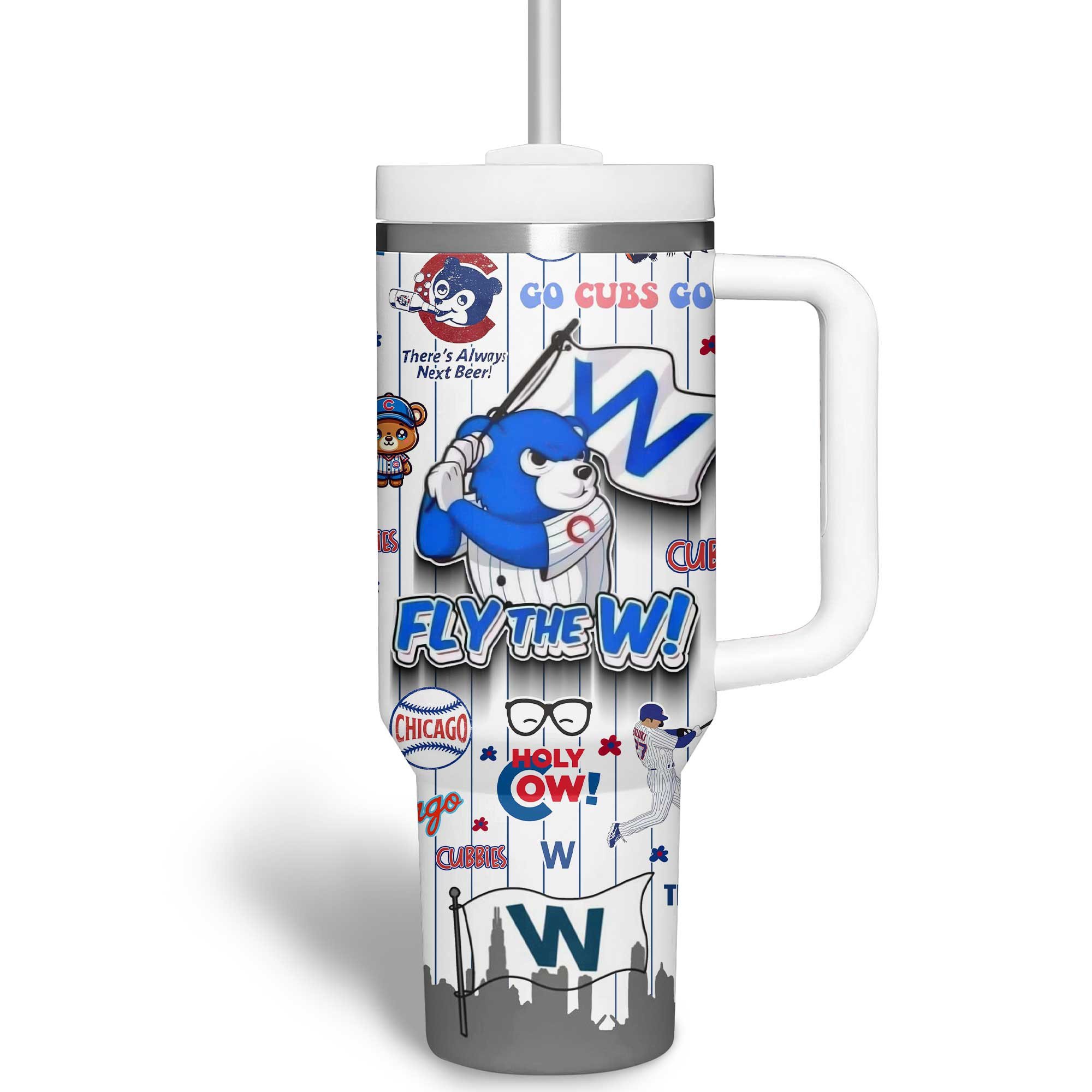 Chicago Cubs MLB Custom Stanley Cup 40 oz 30 oz Tumbler With Handle