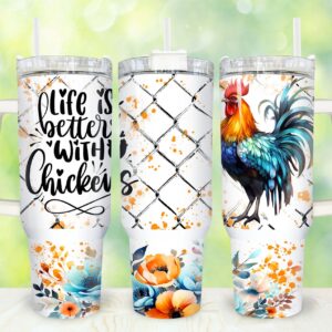 Chicken Custom Stanley Cup 40 oz 30 oz Tumbler With Handle