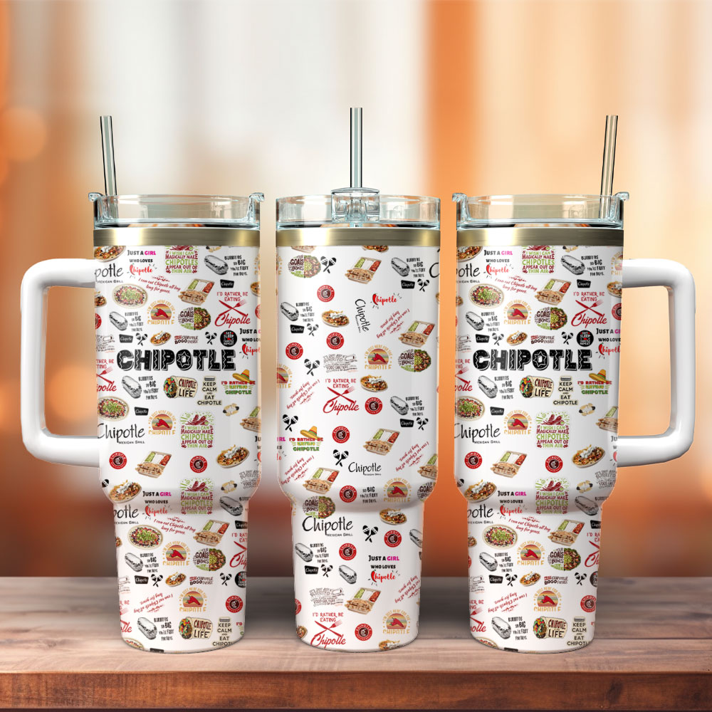Chipotle Mexican Grill Food Custom Stanley Cup 40 oz 30 oz Tumbler With Handle
