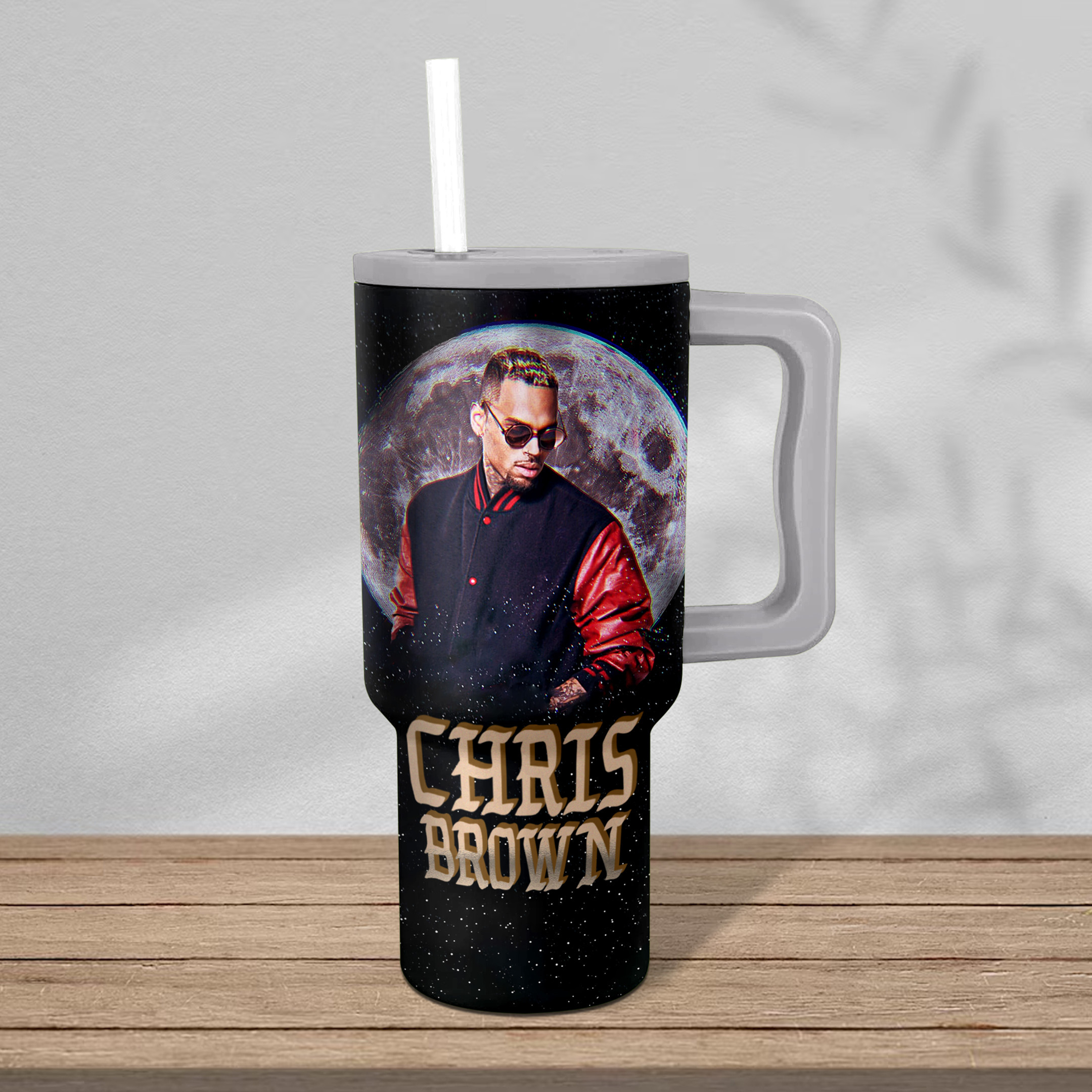 Chris Brown Music Custom Stanley Cup 40 oz 30 oz Tumbler With Handle