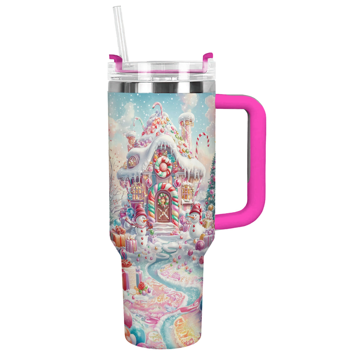 Christmas Candyland Custom Stanley Cup 40 oz 30 oz Tumbler With Handle