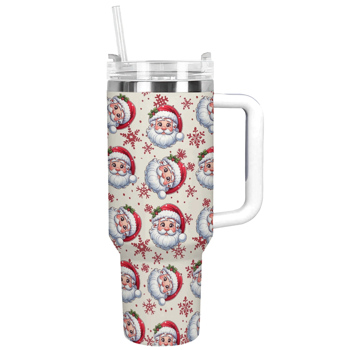 Christmas Santa Claus Custom Stanley Cup 40 oz 30 oz Tumbler With Handle