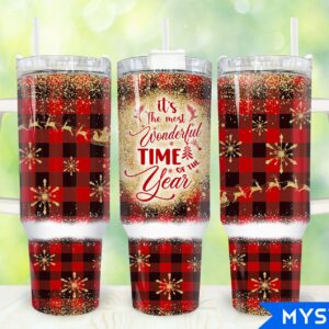 Christmas Wonderful Time Custom Stanley Cup 40 oz 30 oz Tumbler With Handle