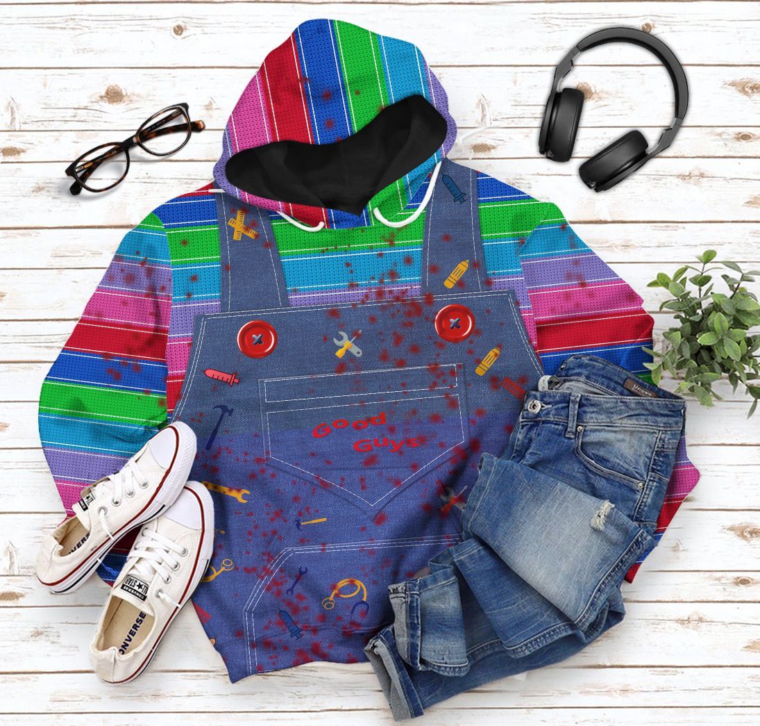 Chucky Childs Play Costume Hoodie Sweatshirt T-Shirt Sweatpants Tracksuit - Stormmerch Exclusive
