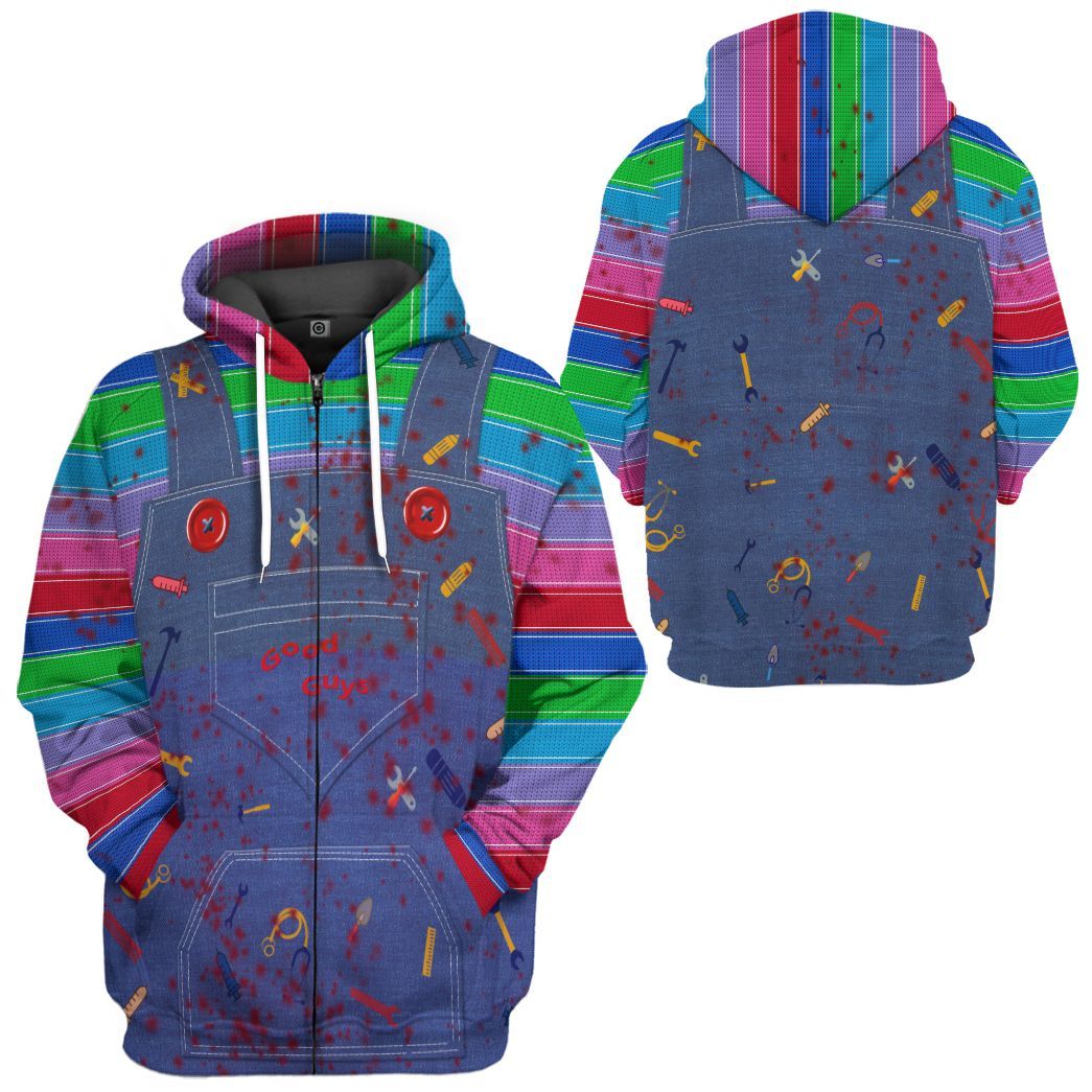 Chucky Childs Play Costume Hoodie Sweatshirt T-Shirt Sweatpants Tracksuit - Stormmerch Exclusive
