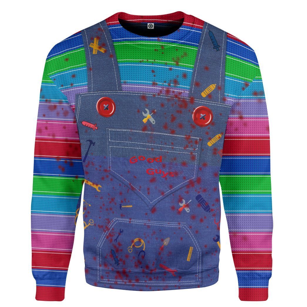 Chucky Childs Play Costume Hoodie Sweatshirt T-Shirt Sweatpants Tracksuit - Stormmerch Exclusive