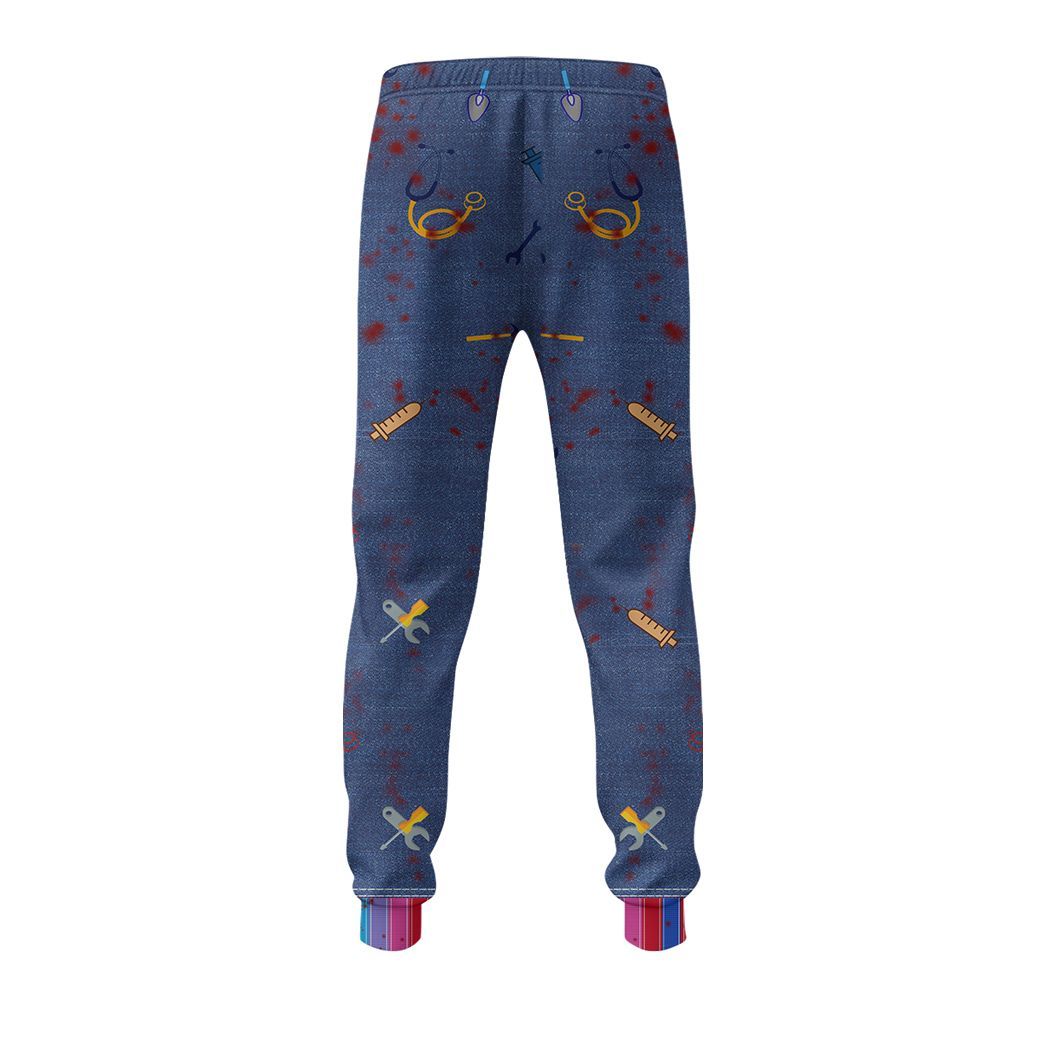 Chucky Childs Play Costume Hoodie Sweatshirt T-Shirt Sweatpants Tracksuit - Stormmerch Exclusive