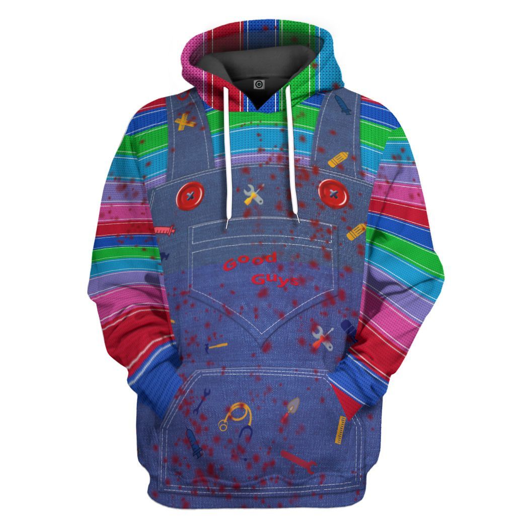 Chucky Childs Play Costume Hoodie Sweatshirt T-Shirt Sweatpants Tracksuit - Stormmerch Exclusive