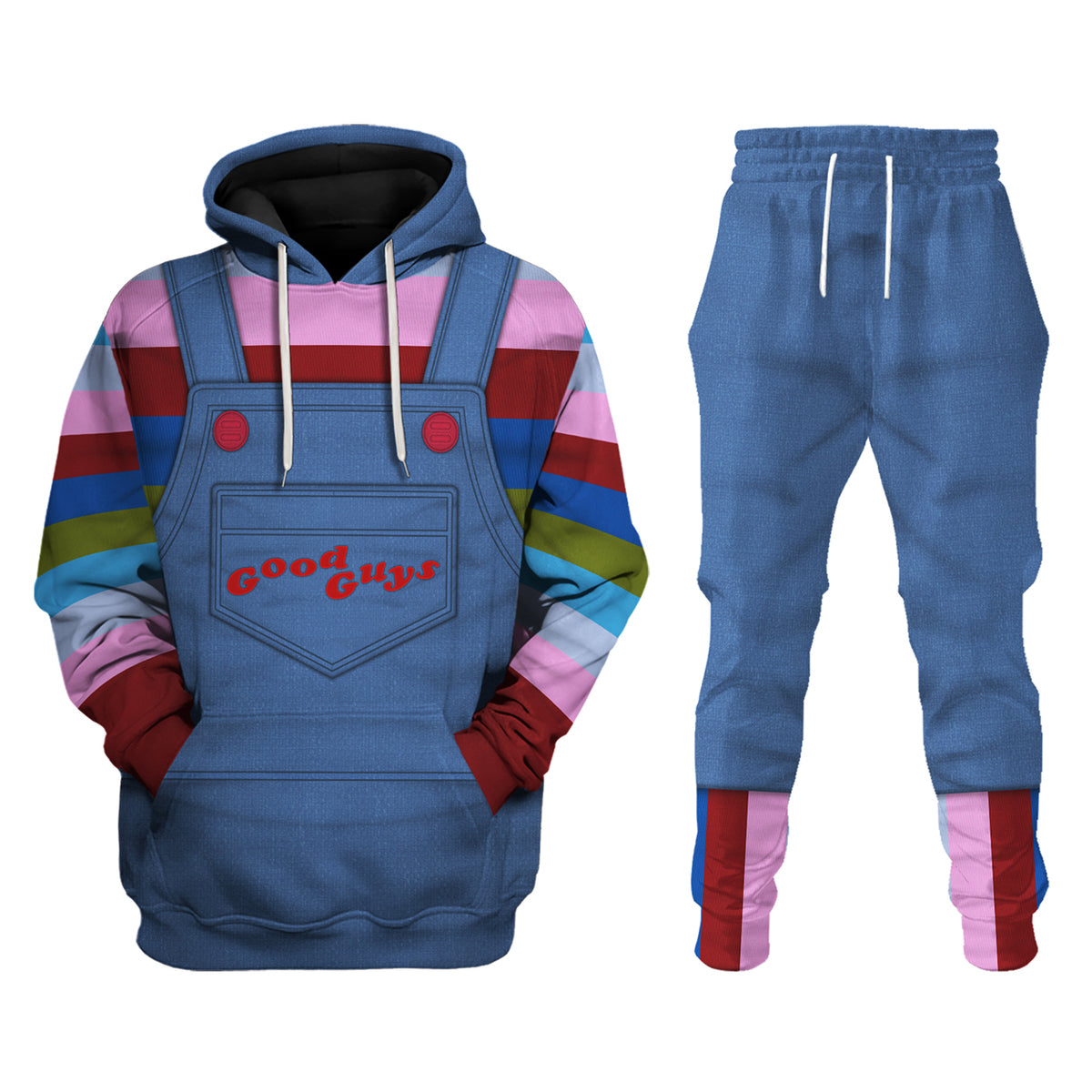 Chucky Costume Hoodie Sweatshirt T-Shirt Sweatpants Tracksuit - Stormmerch Exclusive