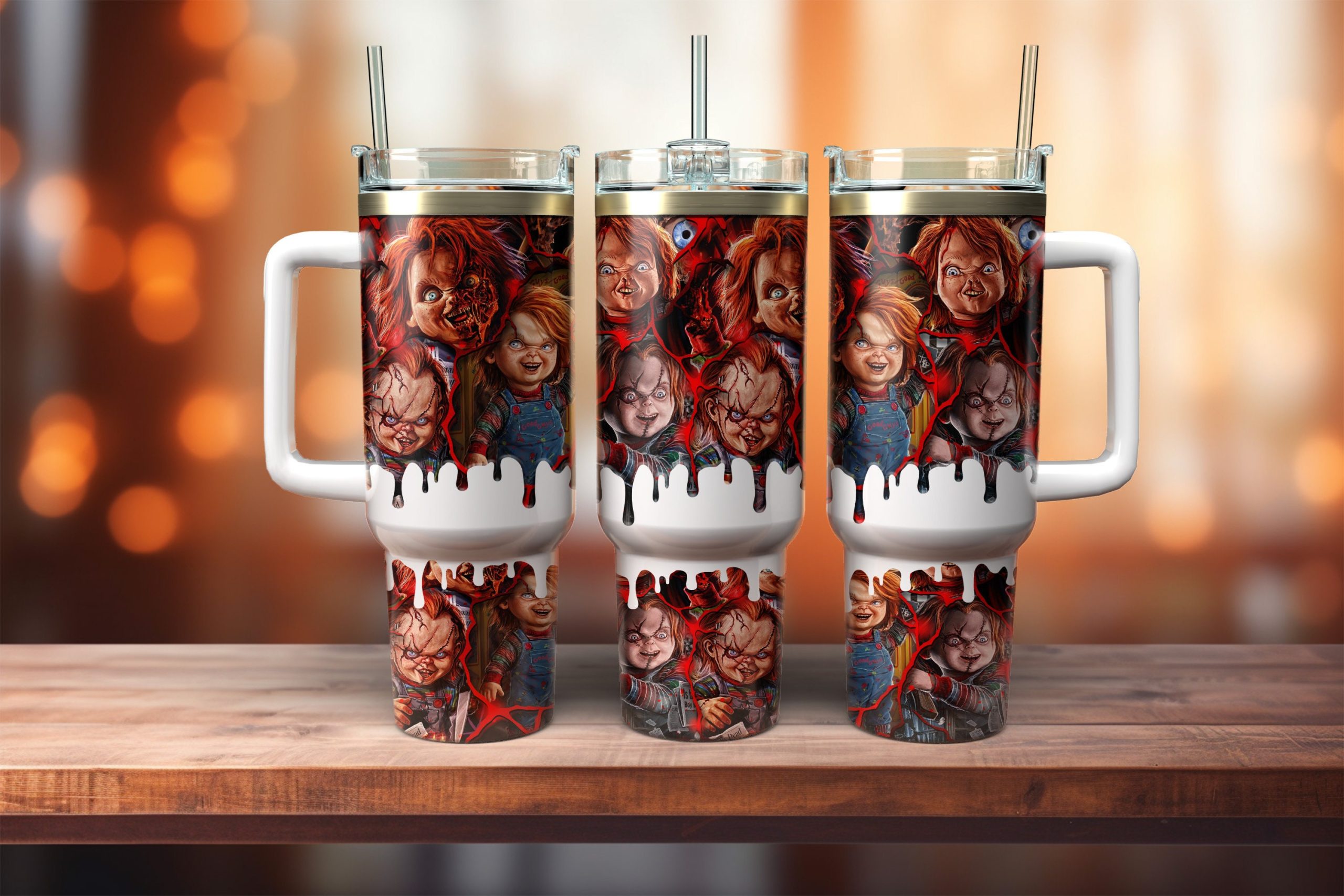 Chucky Movies Custom Stanley Cup 40 oz 30 oz Tumbler With Handle