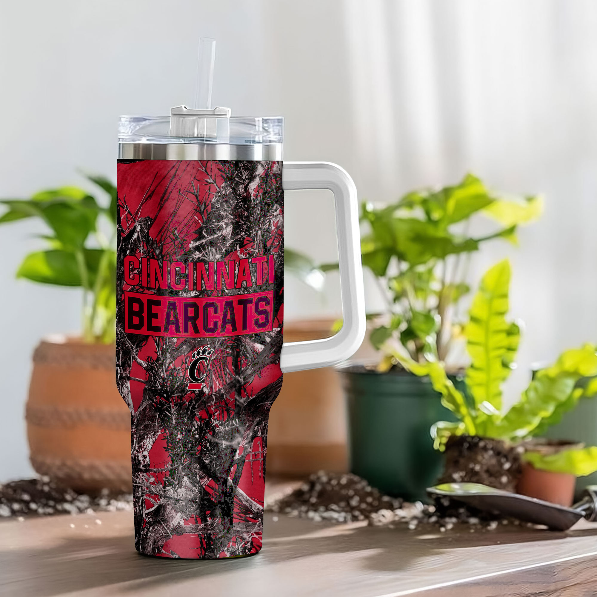 Cincinnati Bearcats NCAA Hunting Custom Stanley Cup 40 oz 30 oz Tumbler With Handle