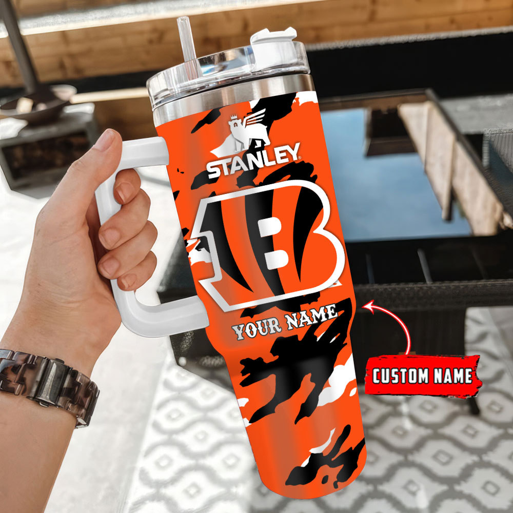 Cincinnati Bengals NFL Custom Stanley Cup 40 oz 30 oz Tumbler With Handle