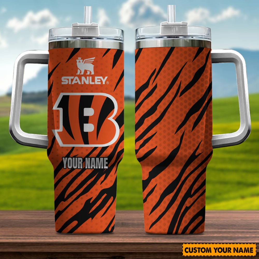 Cincinnati Bengals NFL Custom Stanley Cup 40 oz 30 oz Tumbler With Handle