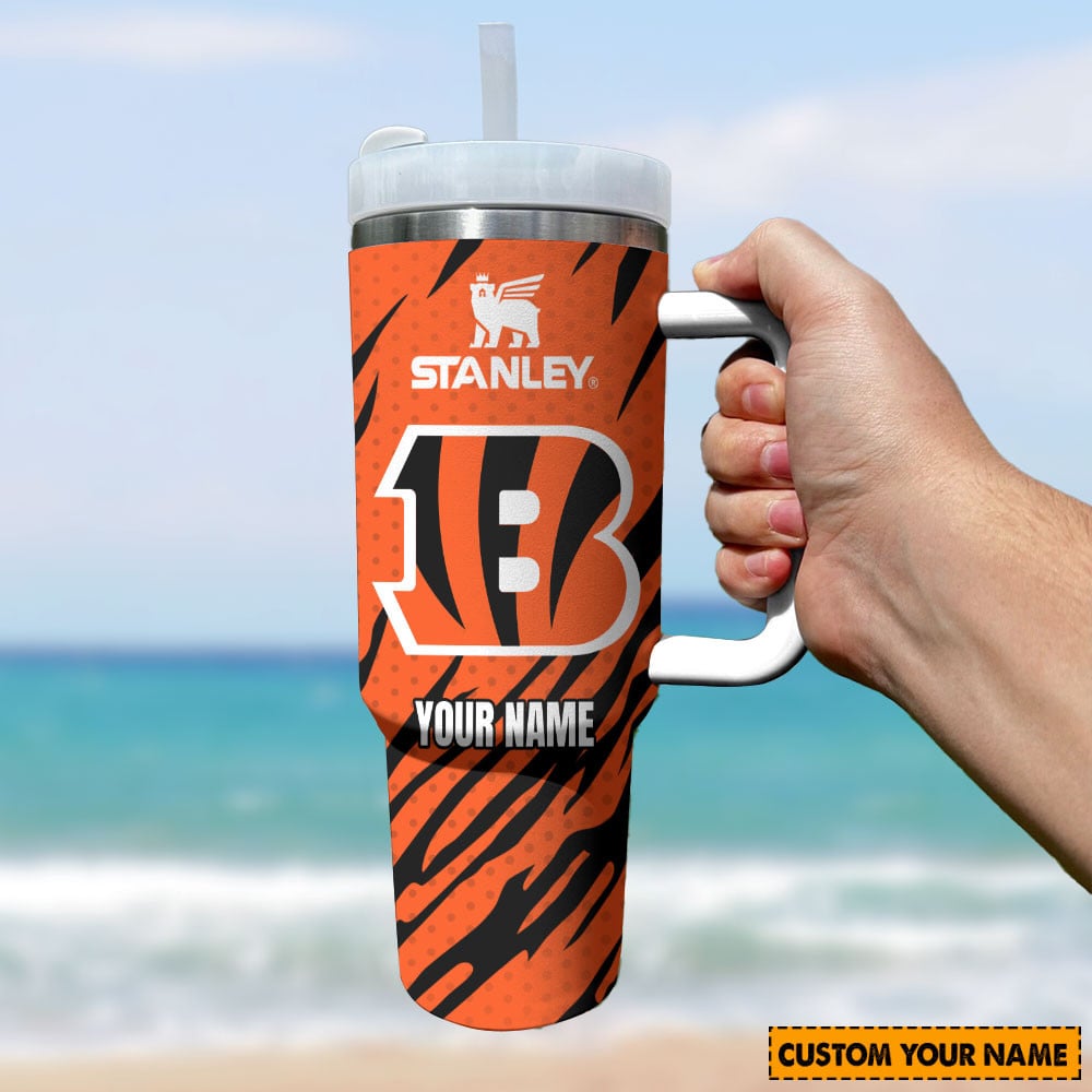 Cincinnati Bengals NFL Custom Stanley Cup 40 oz 30 oz Tumbler With Handle