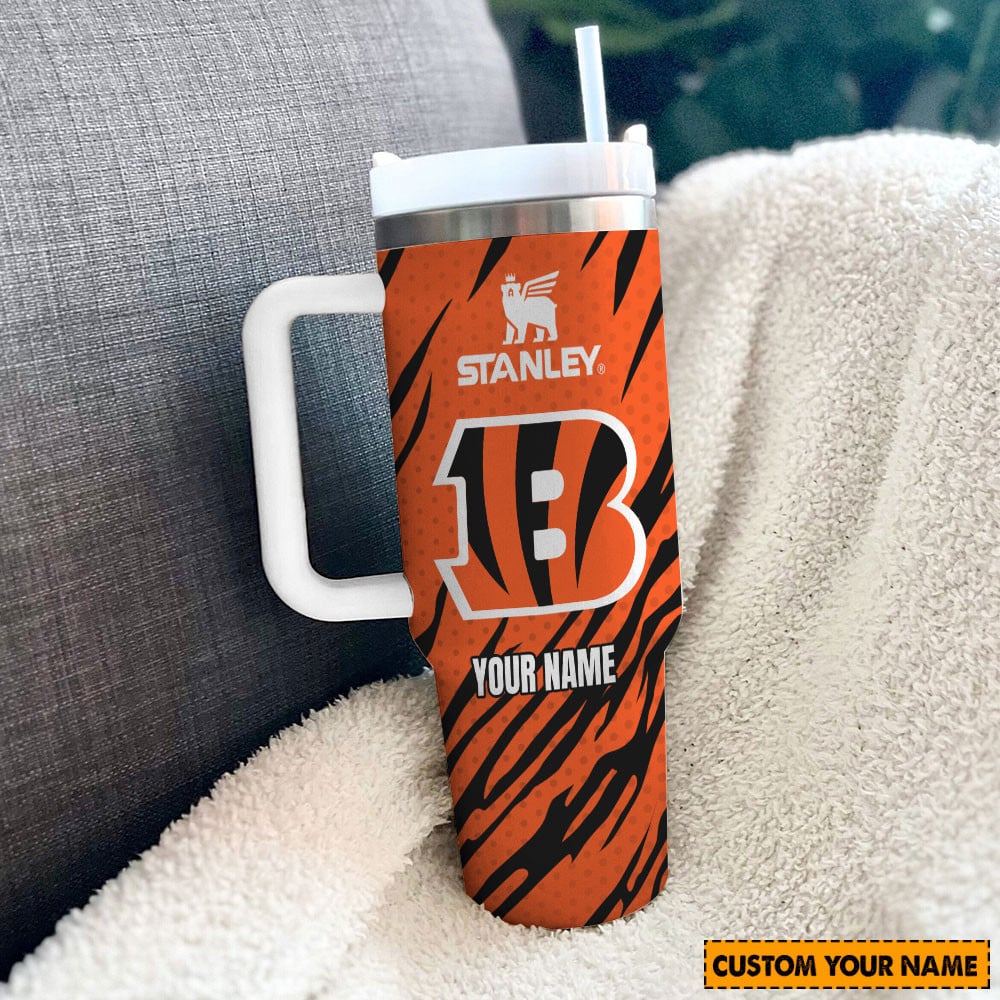 Cincinnati Bengals NFL Custom Stanley Cup 40 oz 30 oz Tumbler With Handle