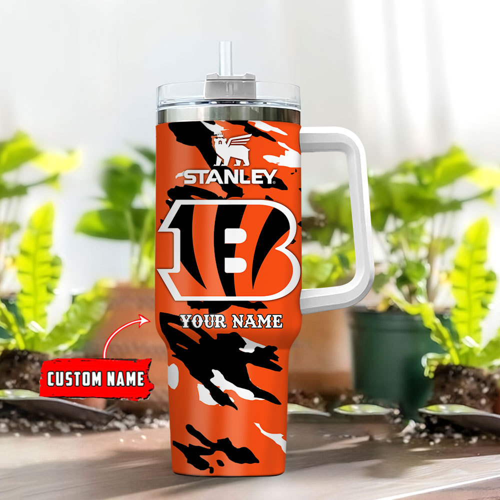 Cincinnati Bengals NFL Custom Stanley Cup 40 oz 30 oz Tumbler With Handle