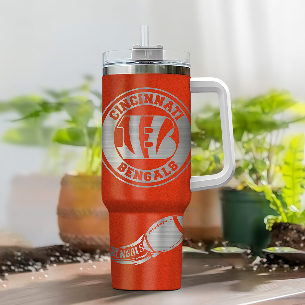 Cincinnati Bengals NFL Custom Stanley Cup 40 oz 30 oz Tumbler With Handle