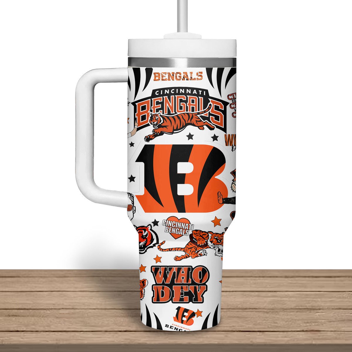 Cincinnati Bengals NFL Custom Stanley Cup 40 oz 30 oz Tumbler With Handle