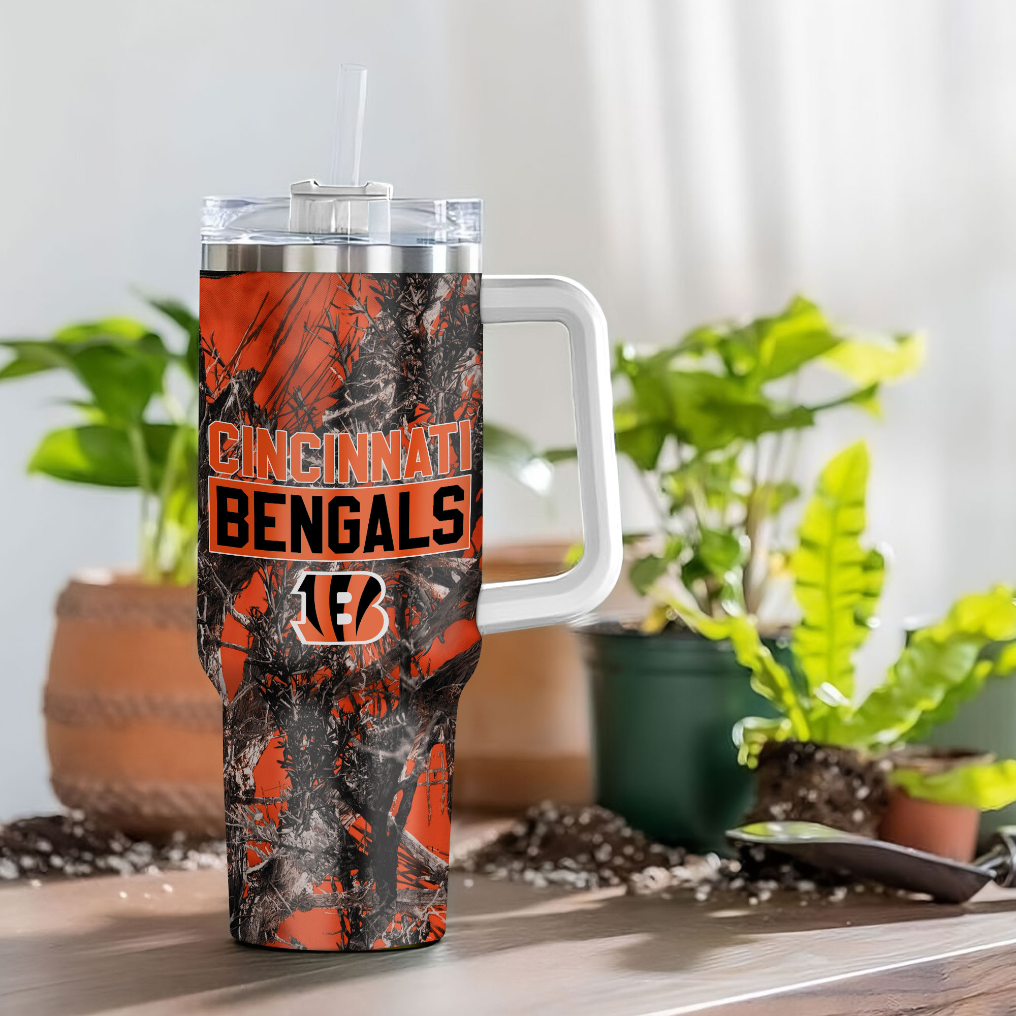 Cincinnati Bengals NFL Hunting Custom Stanley Cup 40 oz 30 oz Tumbler With Handle
