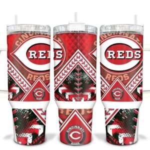 Cincinnati Reds MLB Custom Stanley Cup 40 oz 30 oz Tumbler With Handle