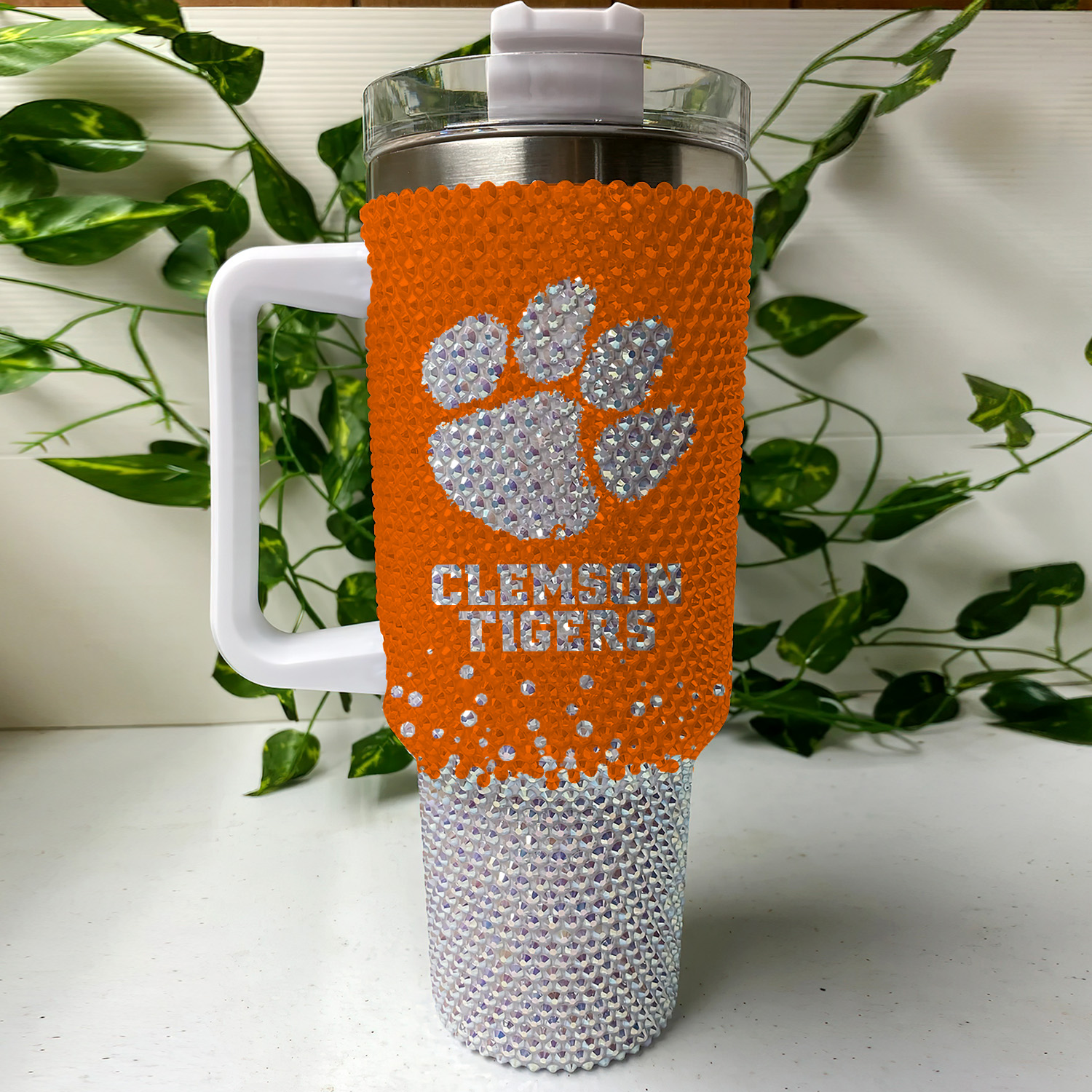 Clemson Tigers NCAA Custom Stanley Cup 40 oz 30 oz Tumbler With Handle