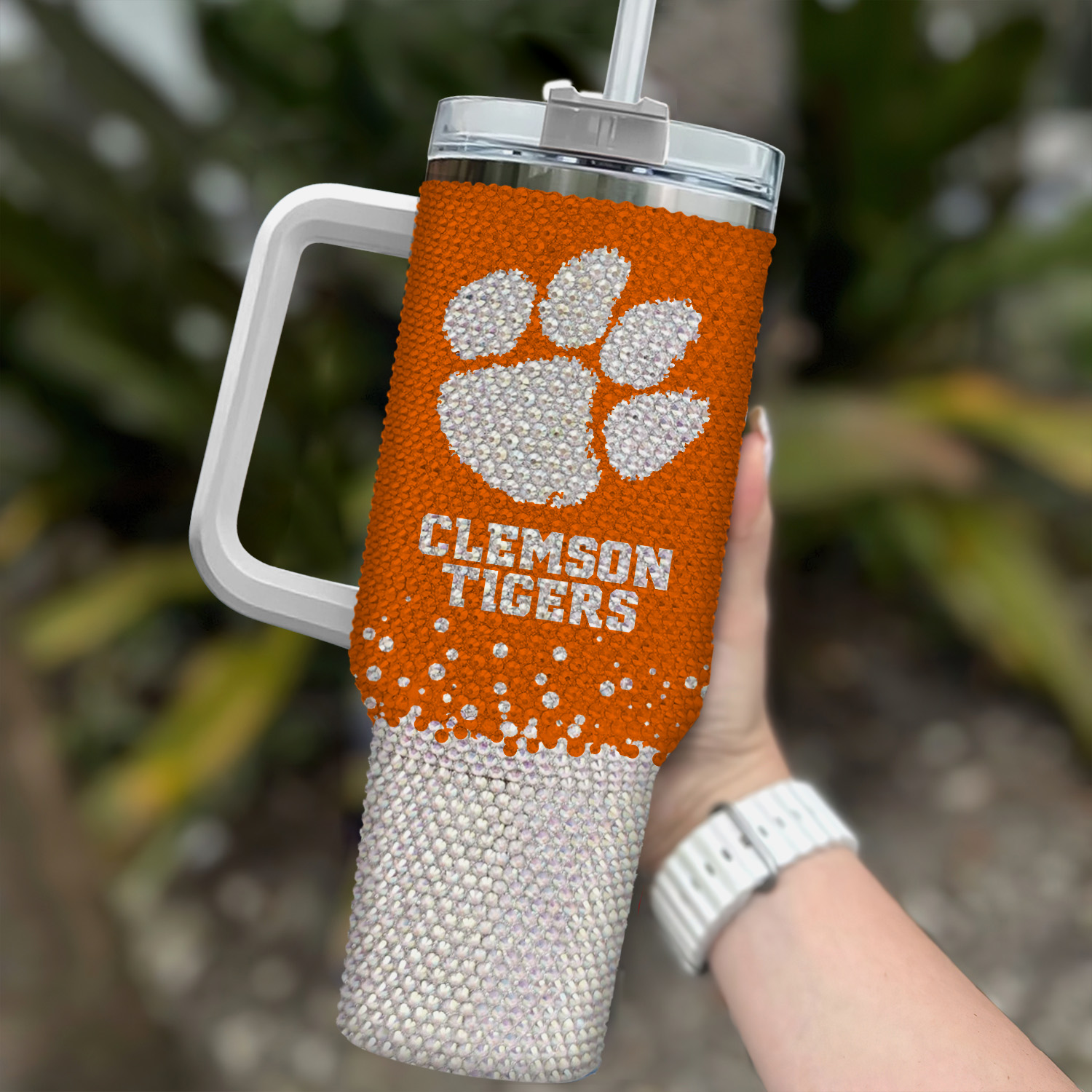 Clemson Tigers NCAA Custom Stanley Cup 40 oz 30 oz Tumbler With Handle