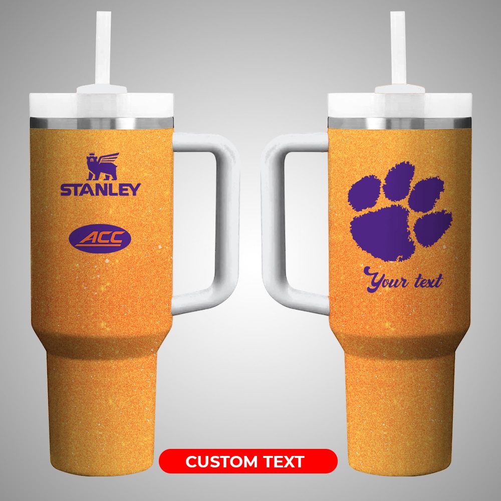 Clemson Tigers NCAA Custom Stanley Cup 40 oz 30 oz Tumbler With Handle