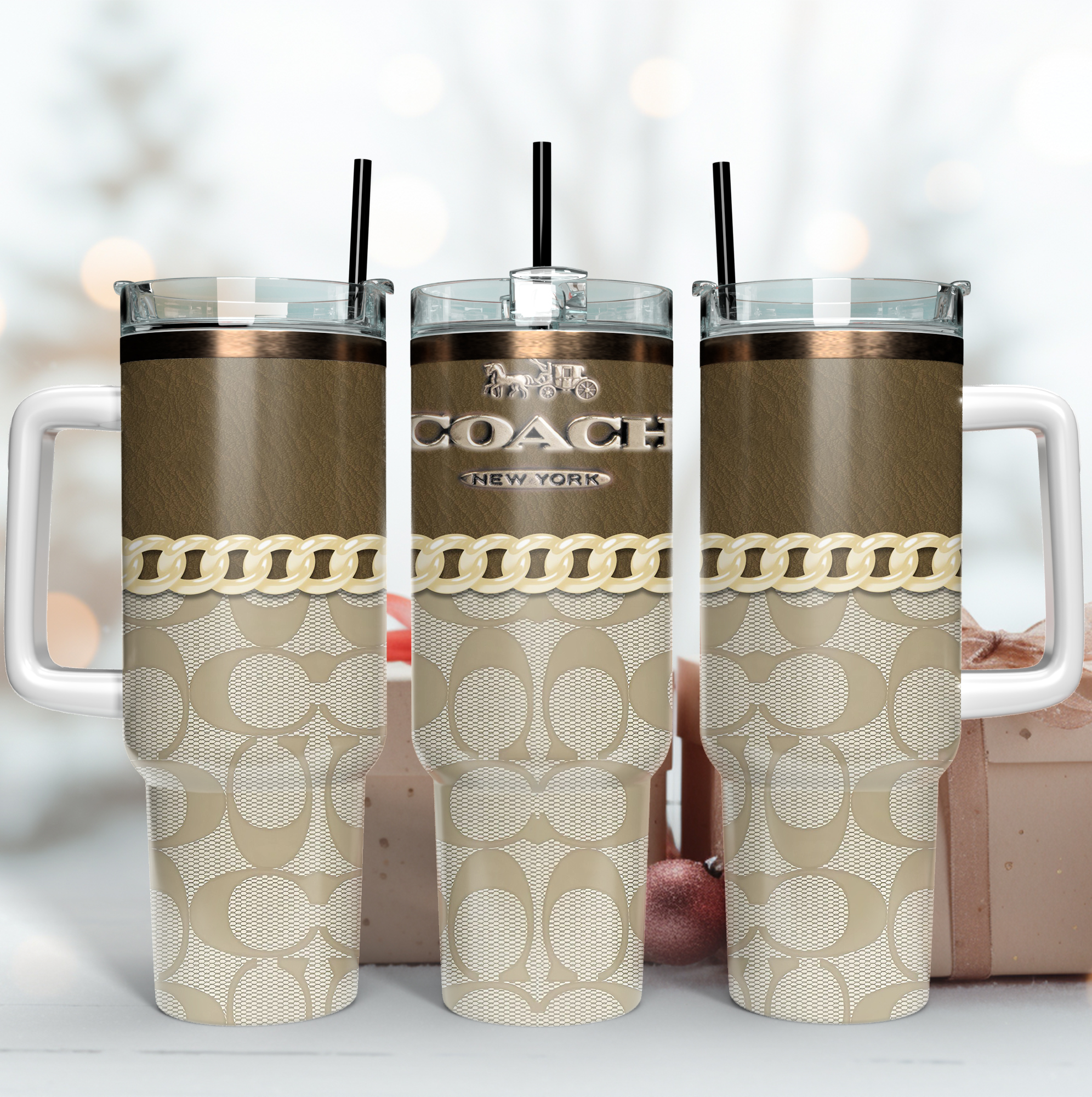 Coach Logo Custom Stanley Cup 40 oz 30 oz Tumbler With Handle