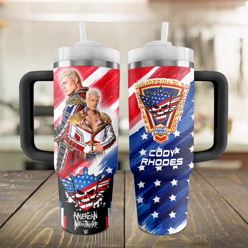 Cody Rhodes Sport Custom Stanley Cup 40 oz 30 oz Tumbler With Handle