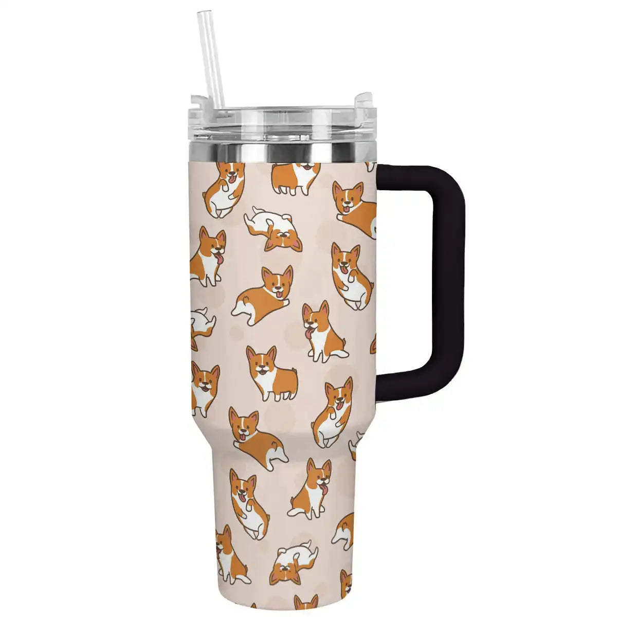Corgi Dog Custom Stanley Cup 40 oz 30 oz Tumbler With Handle