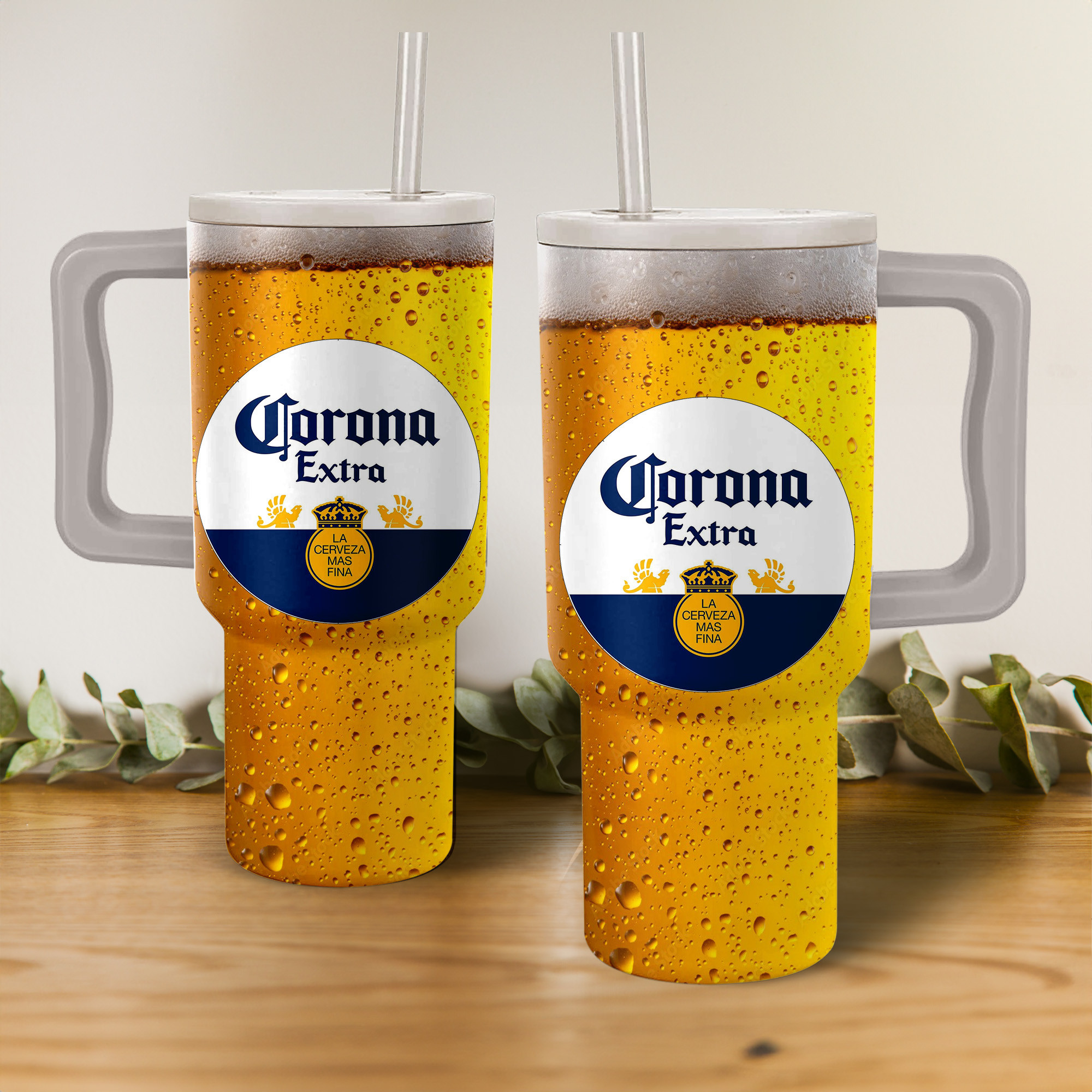 Corona Extra Beer Custom Stanley Cup 40 oz 30 oz Tumbler With Handle