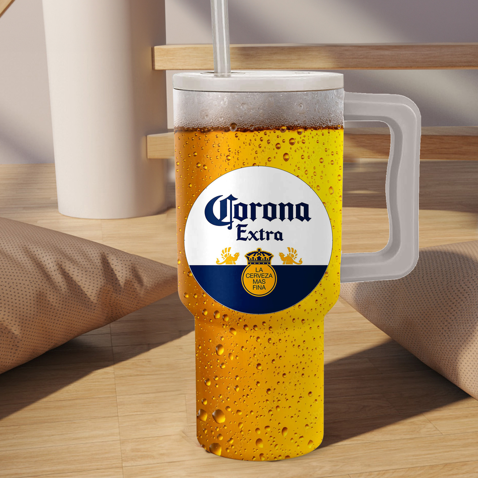 Corona Extra Beer Custom Stanley Cup 40 oz 30 oz Tumbler With Handle